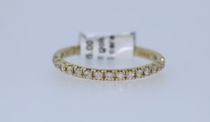 18k Yellow Gold Diamond Eternity Ring