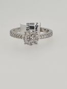 18ct white gold diamond ring