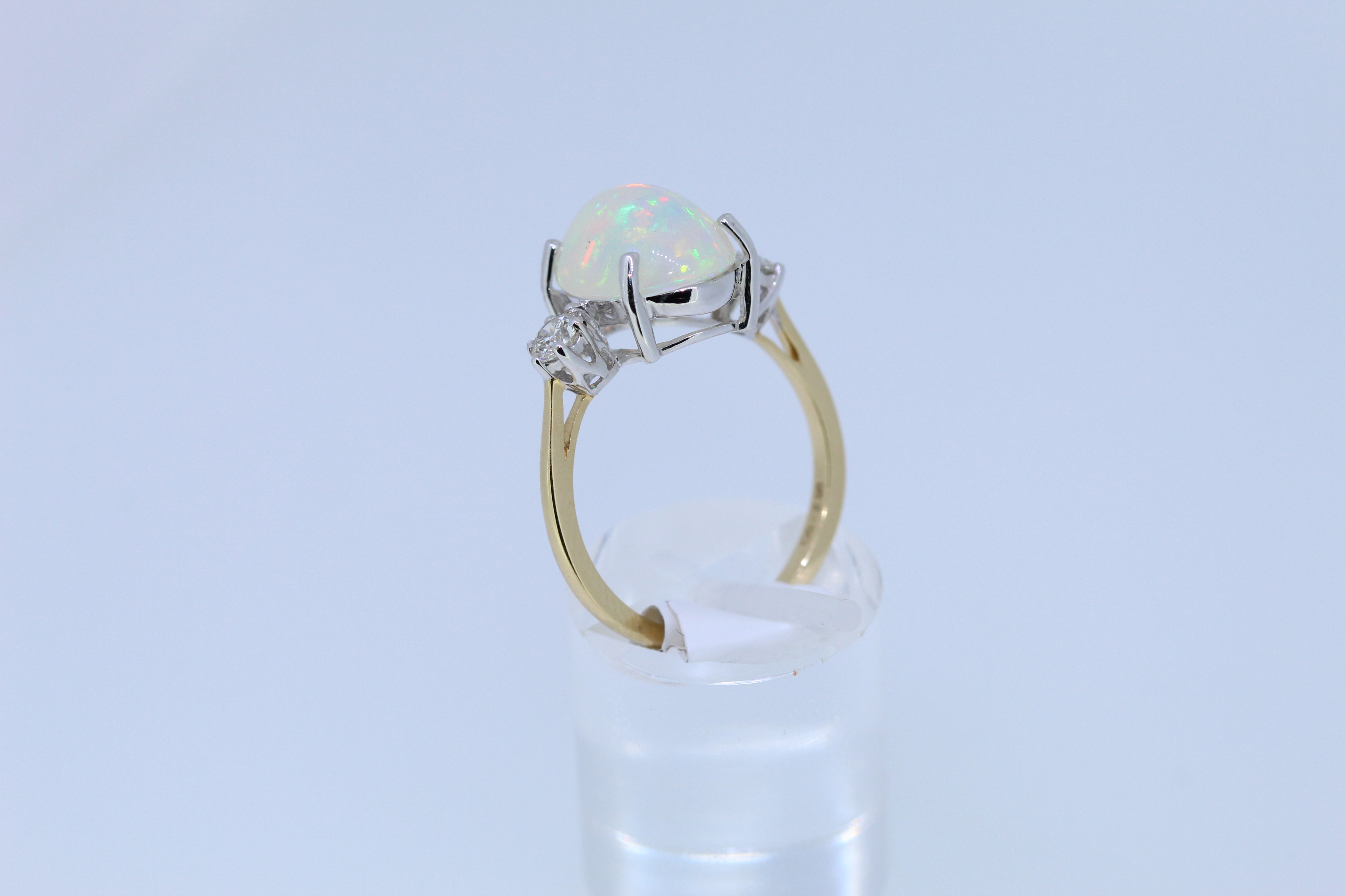 18ct Yellow Gold Opal And Diamond Ring - Image 5 of 5