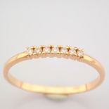 HRD Antwerp Certified 14K Rose/Pink Gold Diamond Ring (Total 0.06 Ct. Stone) 14K Rose/Pink Gold Ring