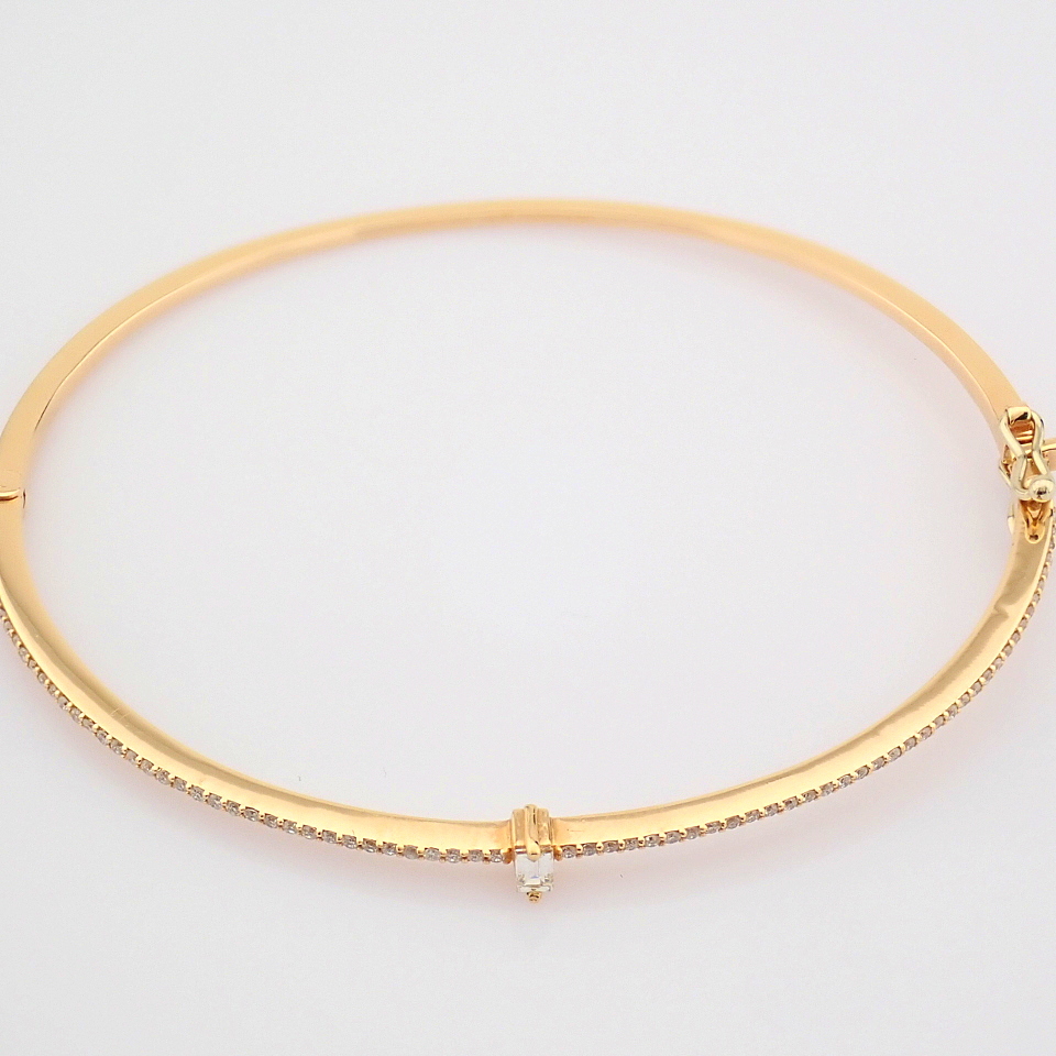 HRD Antwerp Certified 14K Rose/Pink Gold Diamond Bracelet (Total 0.37 Ct. Stone) 14K Rose/Pink - Image 12 of 15