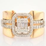 HRD Antwerp Certified 14K Rose/Pink Gold Diamond Ring (Total 0.54 Ct. Stone) 14K Rose/Pink Gold Ring