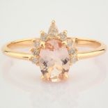 HRD Antwerp Certified 14K Rose/Pink Gold Diamond Ring (Total 0.78 Ct. Stone) 14K Rose/Pink Gold Ring