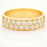 HRD Antwerp Certified 18K Yellow Gold Diamond Ring (Total 0.85 Ct. Stone) 18K Yellow Gold Ring