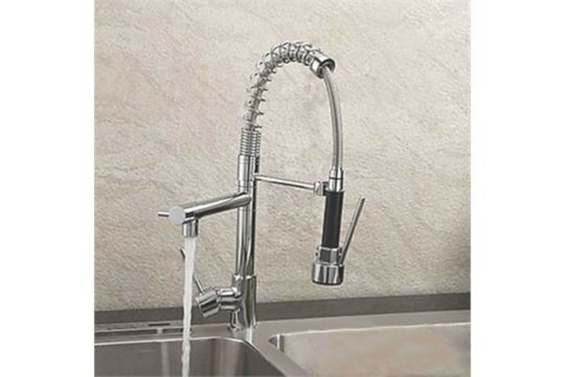 New Bentley Modern Monobloc Chrome Brass Pull Out Spray Mixer Tap.RRP £349.99.This Tap Is From...