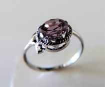 Sterling Silver 1.55 ct Mystic Topaz Ring