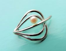 Sterling Silver Cultured Pearl Brooch