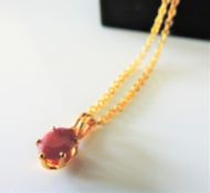 1ct Ruby Pendant Necklace