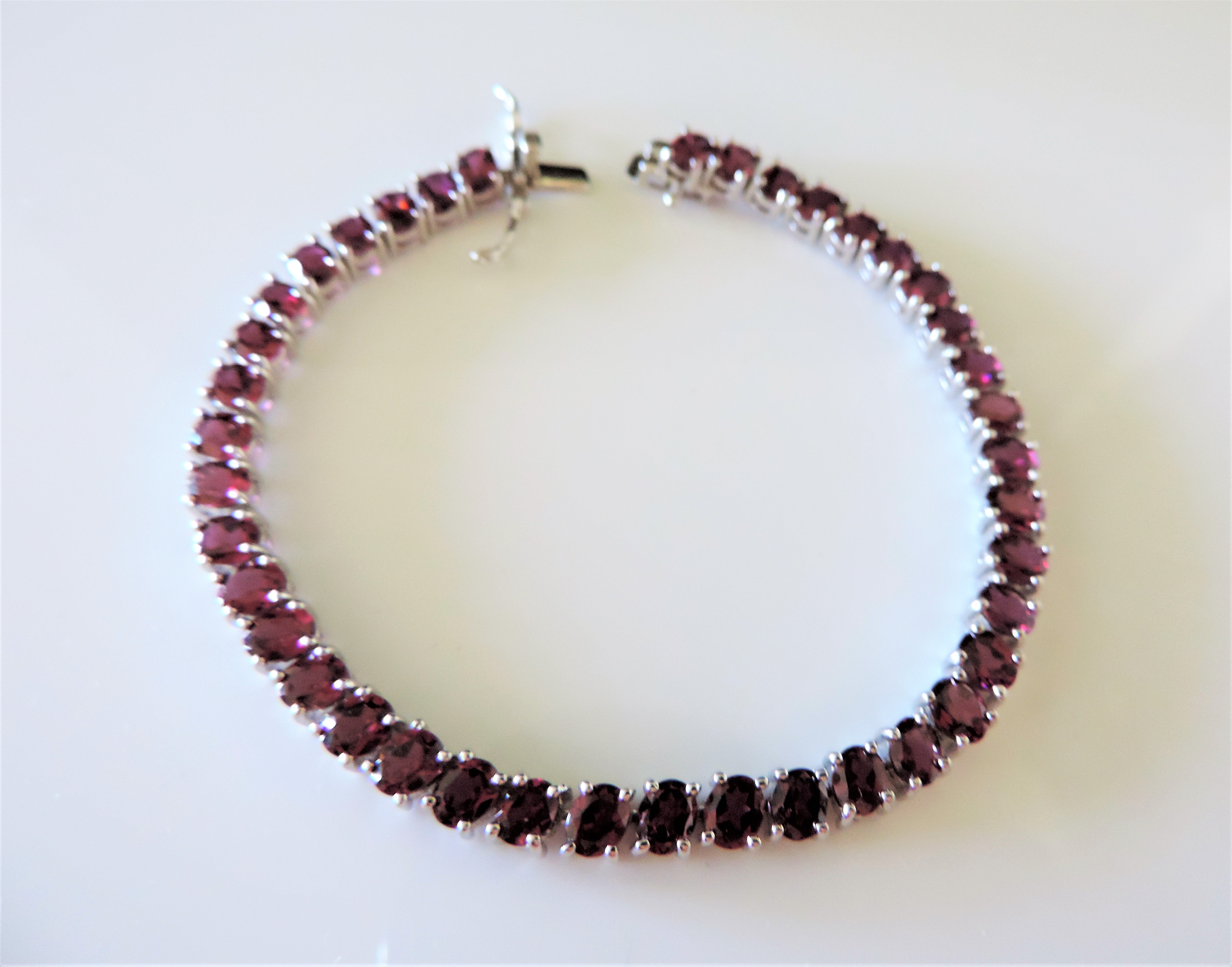 20ct Pink Tourmaline Tennis Bracelet in Sterling Silver - Image 4 of 6