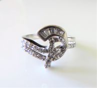 Sterling Silver White Topaz Gemstone Ring