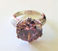 Sterling Silver 6 ct Mystic Topaz Ring