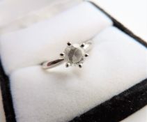 Sterling Silver 1.44 ct CZ Solitaire Ring