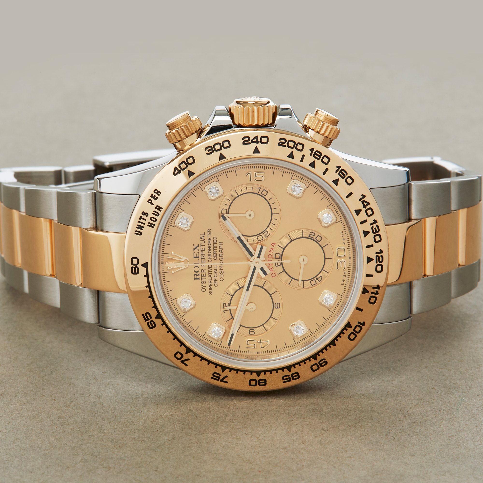 Rolex Daytona 116503 Men's Yellow Gold & Stainless Steel Diamond Chronograph Watch - Image 9 of 10