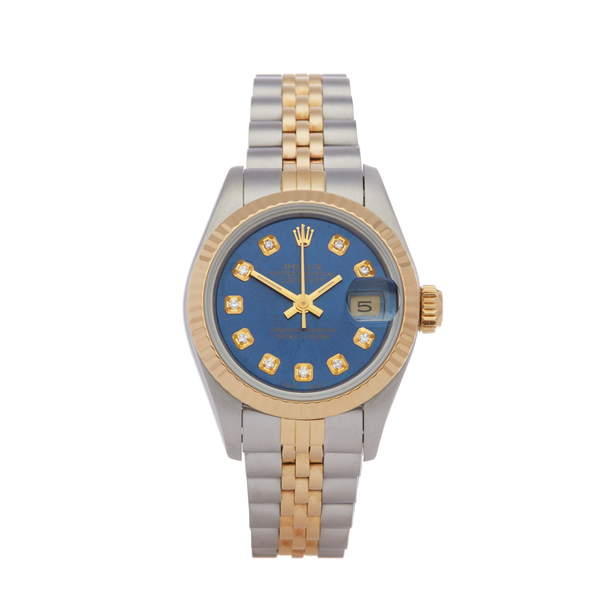 Rolex Datejust 26 69173 Ladies Yellow Gold & Stainless Steel Diamond Watch