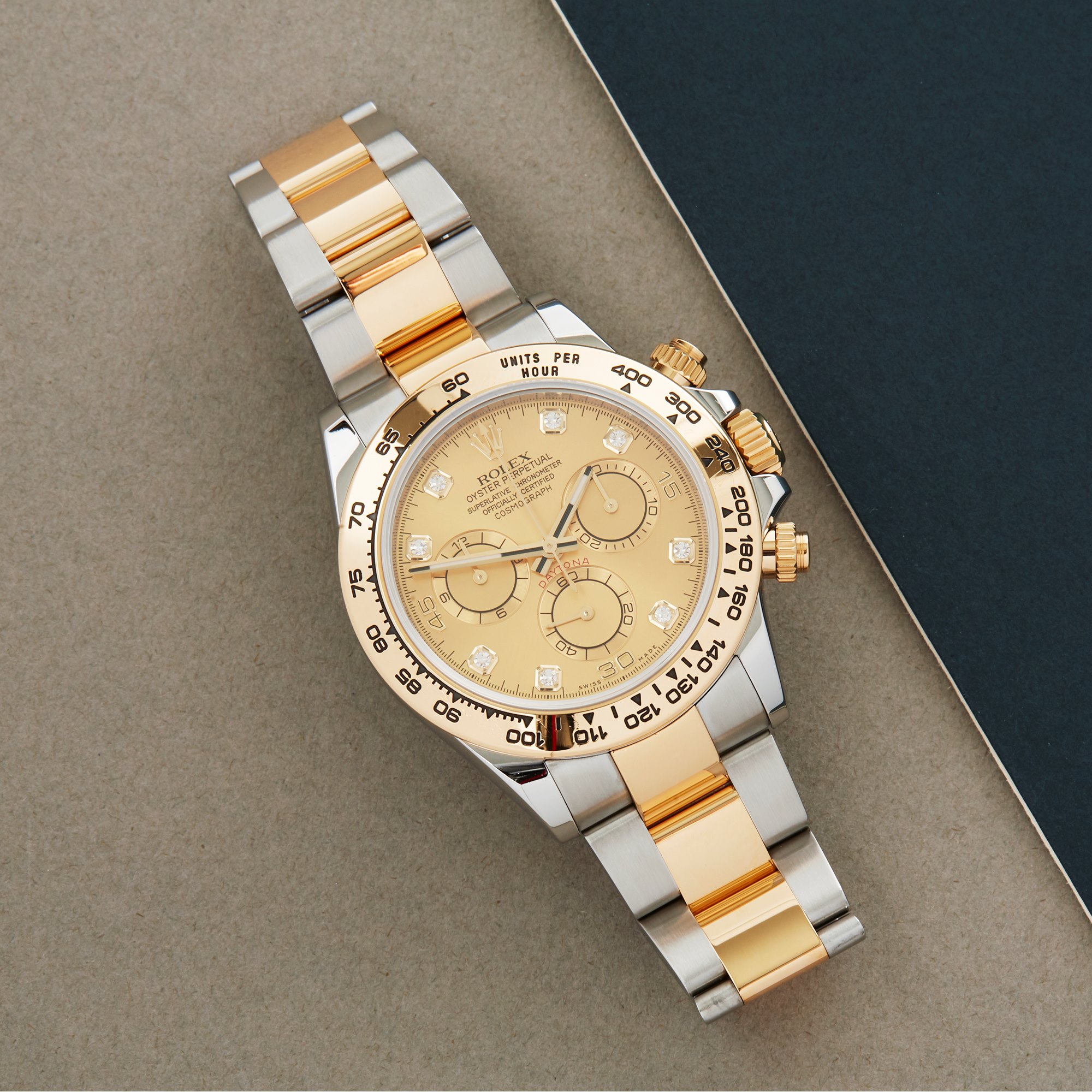 Rolex Daytona 116503 Men's Yellow Gold & Stainless Steel Diamond Chronograph Watch - Image 10 of 10