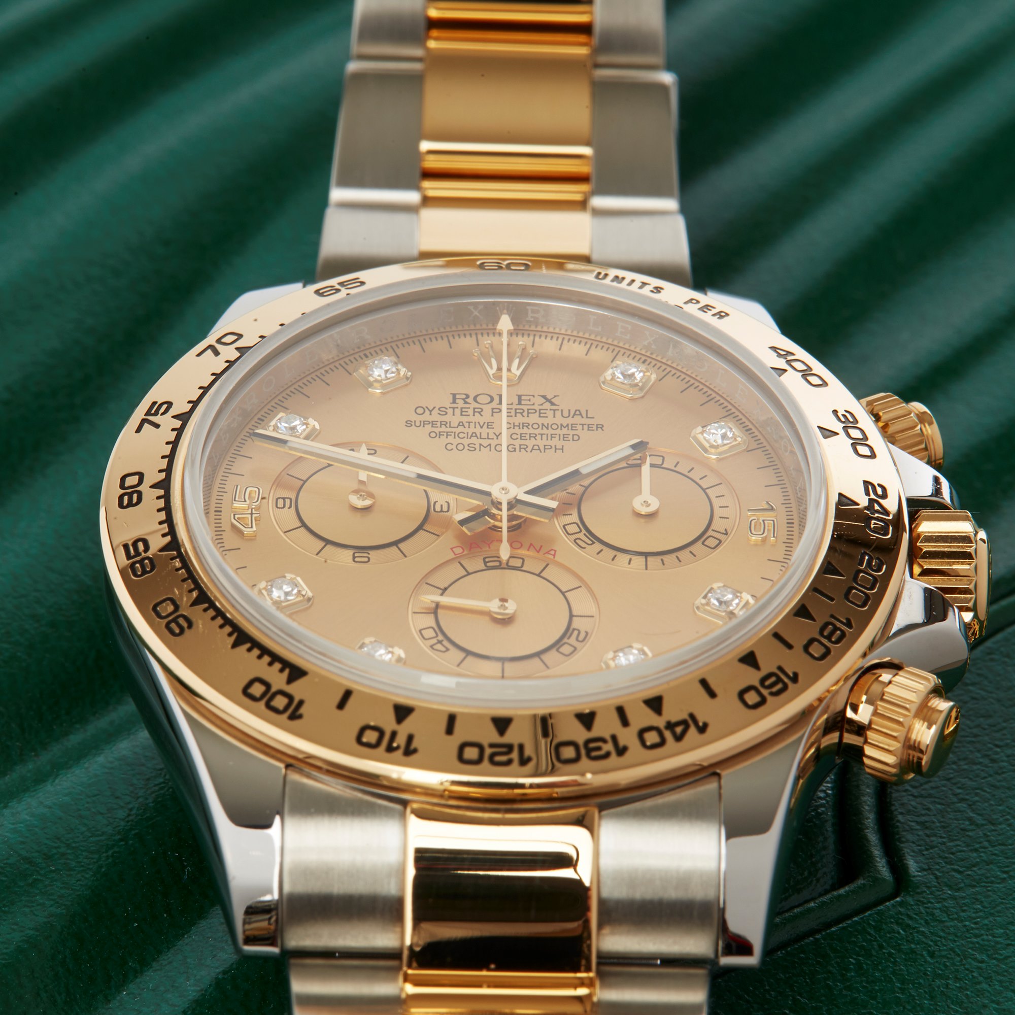 Rolex Daytona 116503 Men's Yellow Gold & Stainless Steel Diamond Chronograph Watch - Image 7 of 10