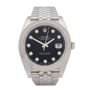 Rolex Datejust 41 126334 Men's Stainless Steel Diamond Watch