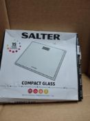 Salter compact glass scales RRP £13 Grade U