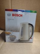 Bosch 3000w Max 1/7l kettle in cream RRP £30 Grade U