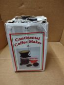 Continental Coffee Maker RRP £20 Grade U
