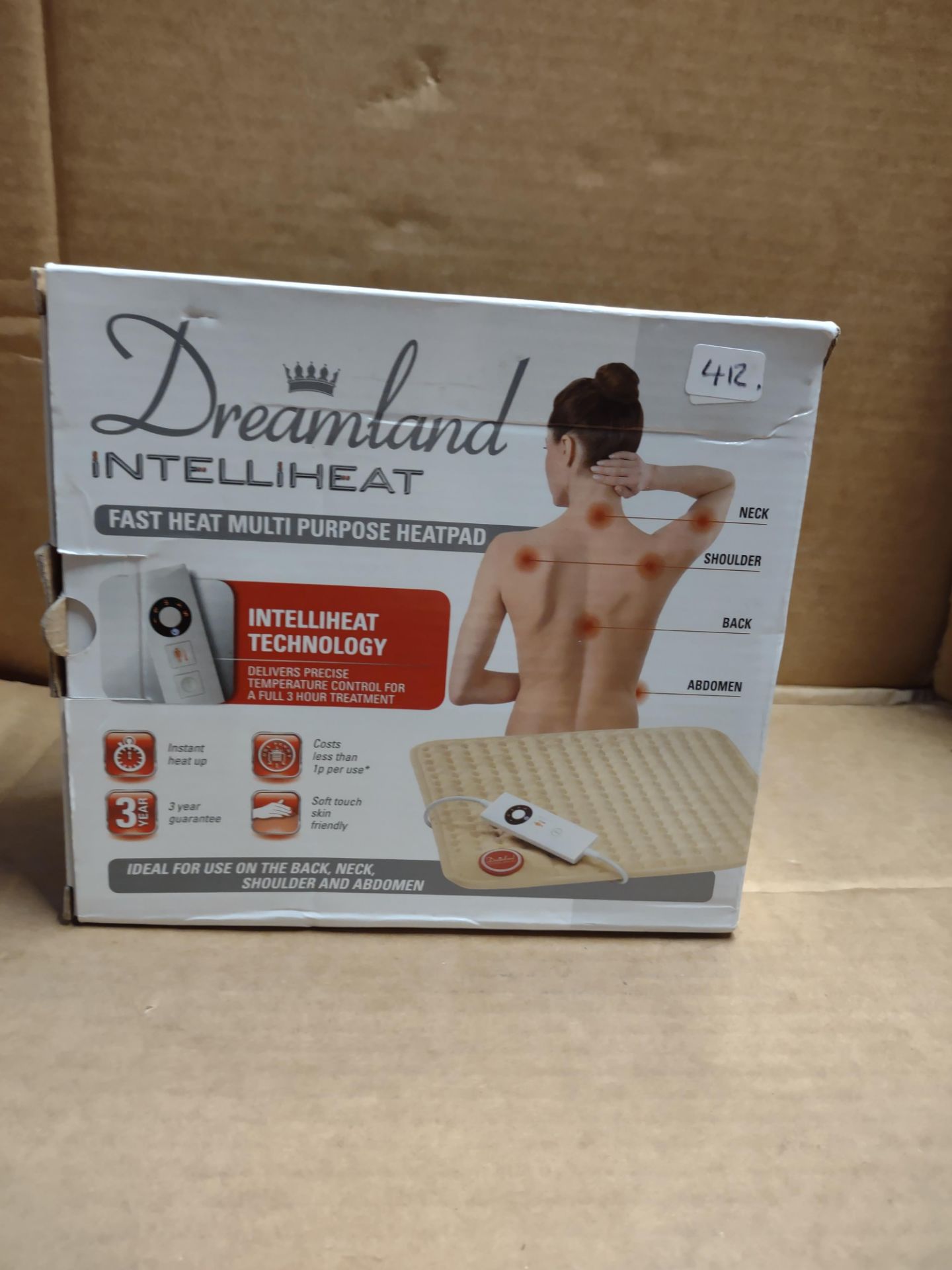 Dreamland intelliheat fast heat multi purpose heat pad RRP £34.99 Grade U