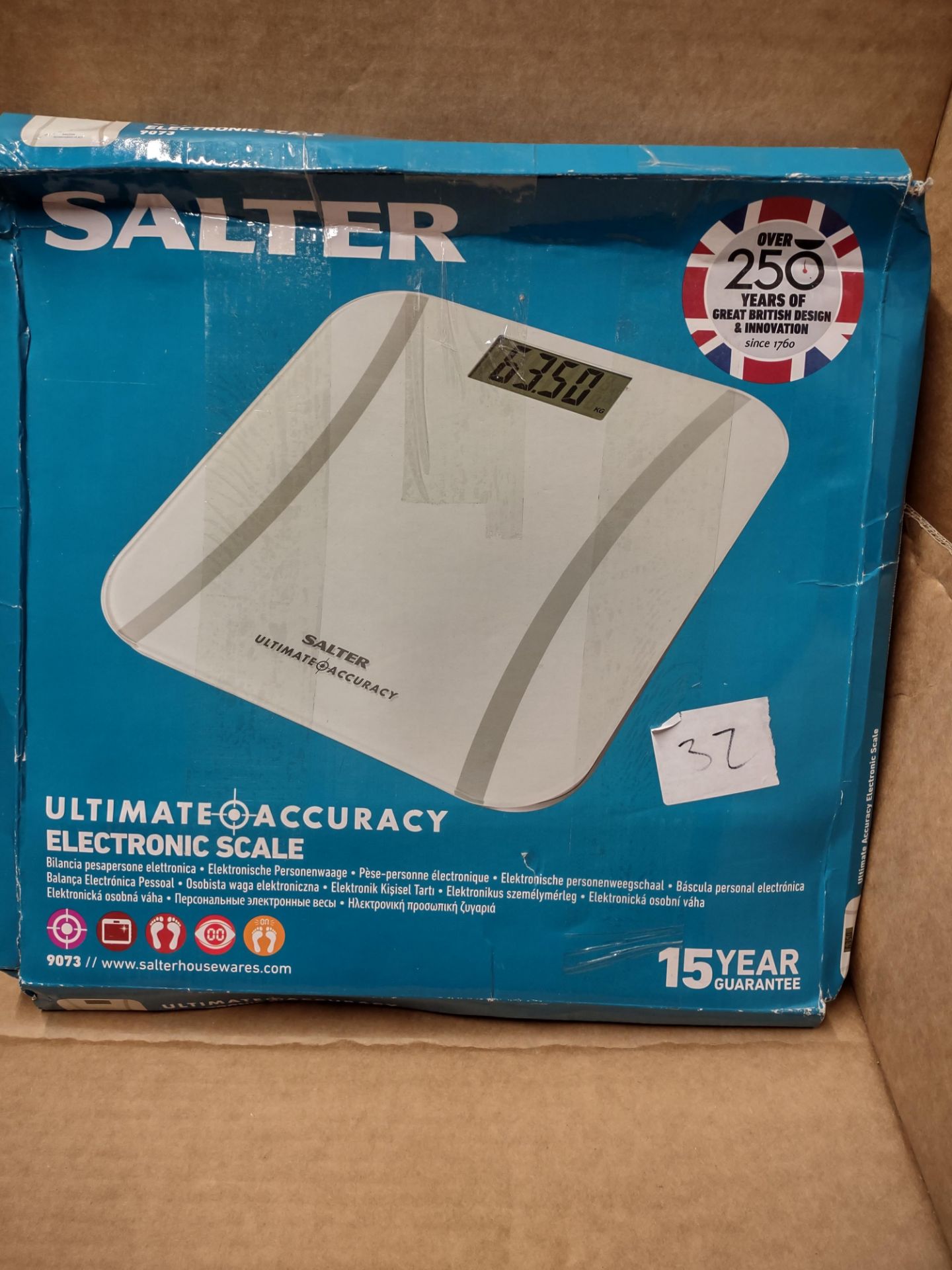 Salter Ultimate accuracy electronic scales – RRP £29.99 Grade U