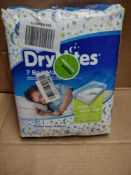 Drynites 7 bed mats RRP £10 Grade U