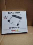 Salter compact glass scales RRP £13 Grade U