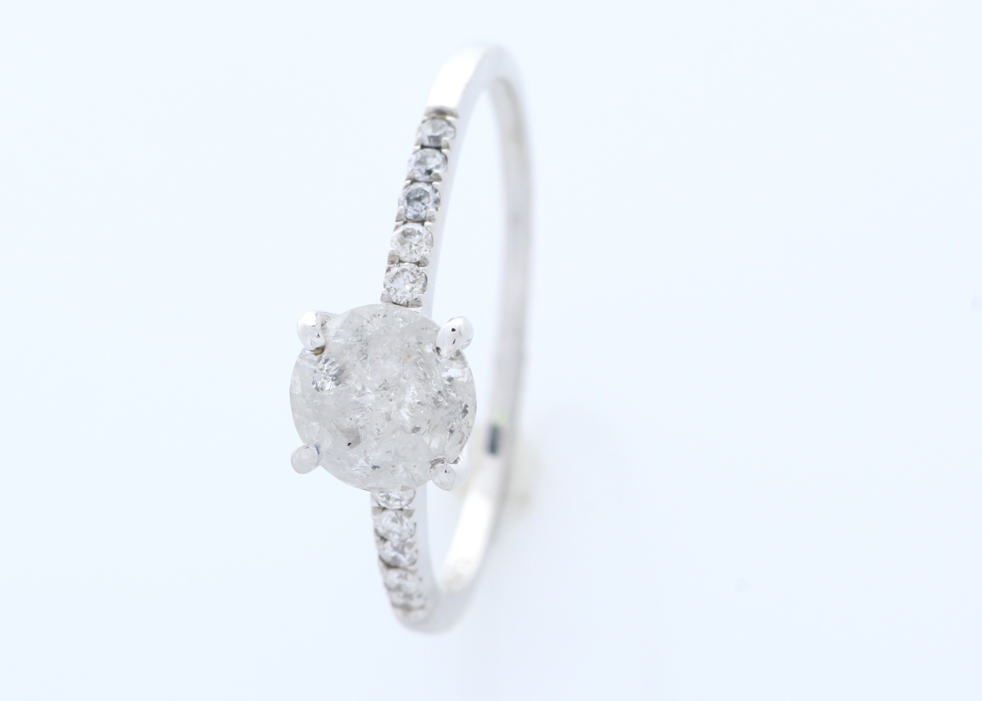 18k White Gold Stone Set Shoulders Diamond Ring 1.05 Carats - Image 3 of 4