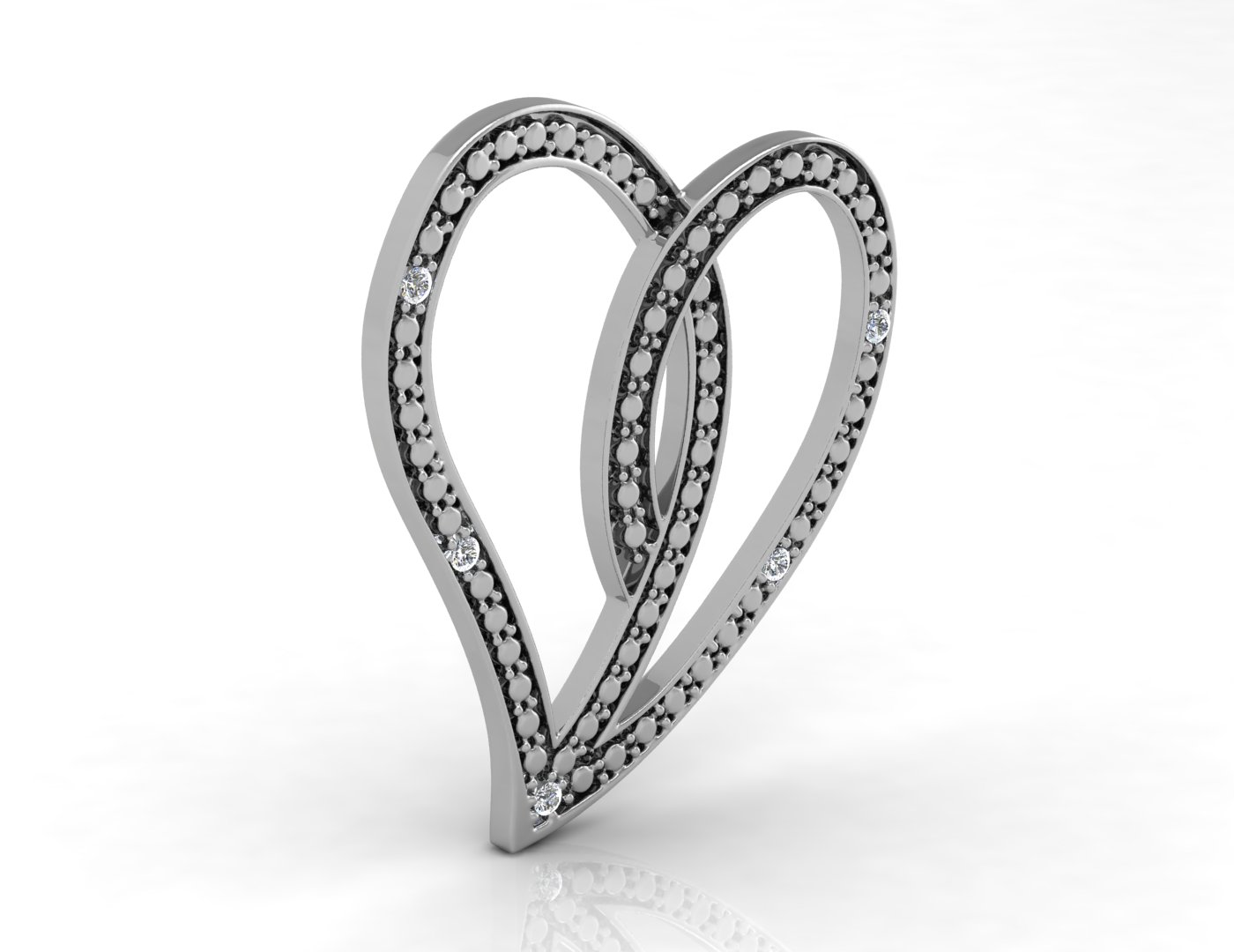 9ct White Gold Diamond Pendant - Image 3 of 5