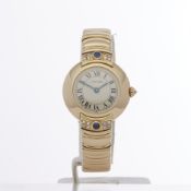 Cartier Vendome 878999 Ladies Yellow Gold Paris Mecanique Diamond Watch