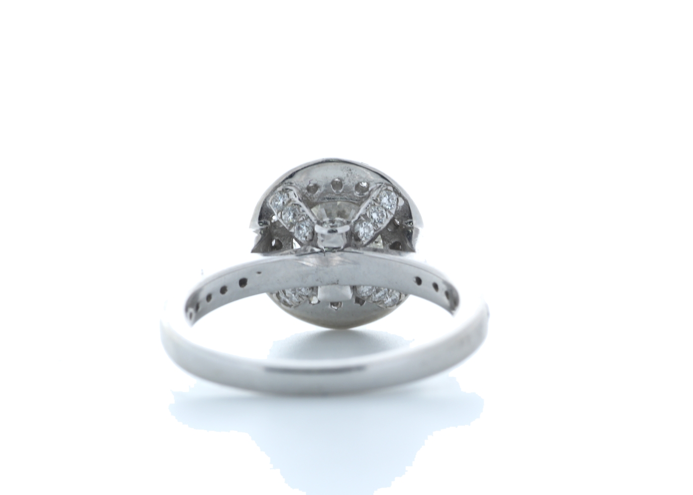 18ct White Gold Single Stone With Halo Setting Ring 2.00 (1.50) Carats - Image 3 of 5