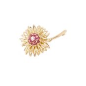 Kutchinsky 18ct Yellow Gold Ruby and Diamond Vintage Brooch