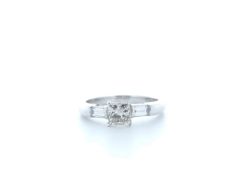 18ct White Gold Princess Cut Diamond Ring 1.20 (1.01) Carats