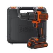 (R5D) 6x Black And Decker Items. 1x 18V Hammer Action Power Drill BCD700S1K (Complete In Hard Case