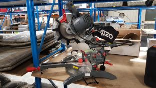 (R5D) 1x Ozito By Einhell 2100W 254mm Sliding Mitre Saw.