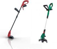 (R4M) 3 Cordless Garden Strimmer Items. 2x Sovereign (With Batteries. No Charger). 1x Qualcast (No