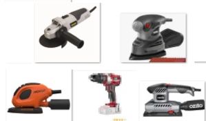 (R5F) 6 Items. 1x Task 500W Angle Grinder 115mm. 2x Ozito Detail Sander DSR 2500U. 1x Ozito Third S