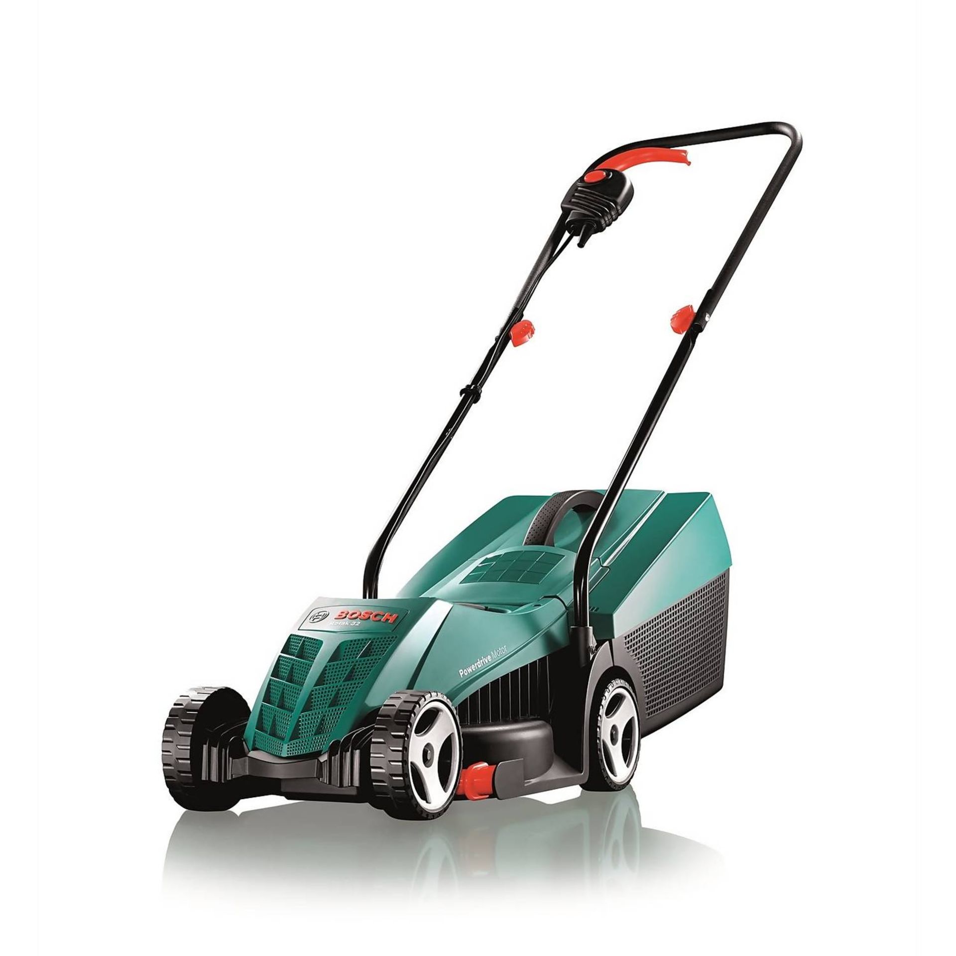 (R5A) 3 Items. 1x Bosch Universal Aquatak 125 High Pressure Washer. 1x Bosch Rotak 32R Corded Lawnm - Image 2 of 4