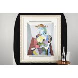 Pablo Picasso Limited Edition on Silk "Portrait of Marie-Therese, 1937"