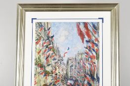Claude Monet Limited Edition Print "Rue Montorgueil, Paris-Celebration of June 30, 1878"