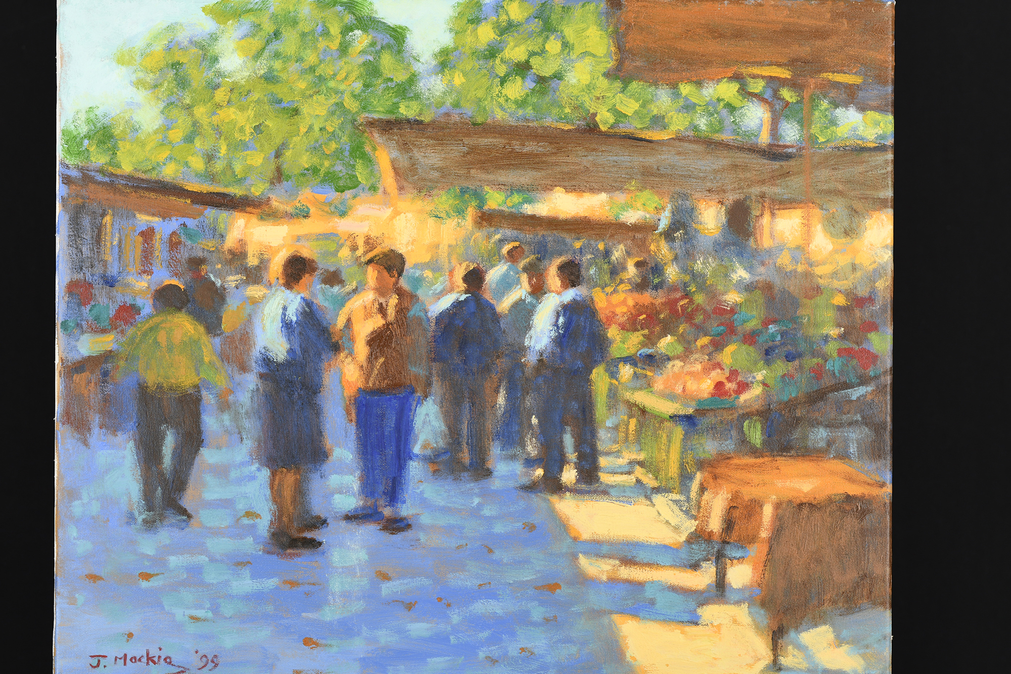 Original Painting by John Mackie "Saturday Market Ronda" - Image 2 of 7