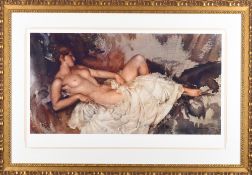 Russell Flint Limited Edition "Reclining Nude"