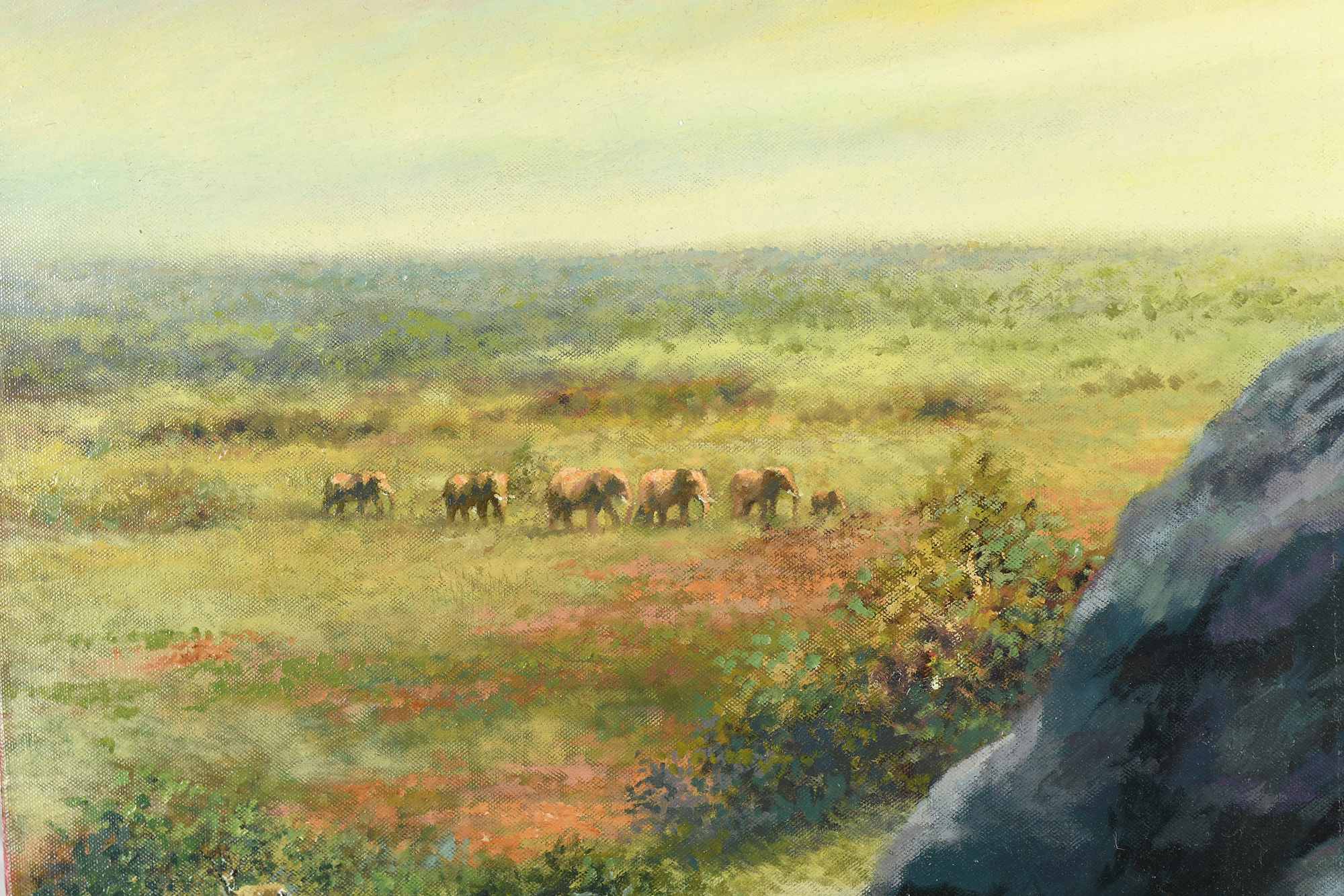 Joel Kirk Original Oil on Canvas ""Pride of Africa"" - Image 8 of 10