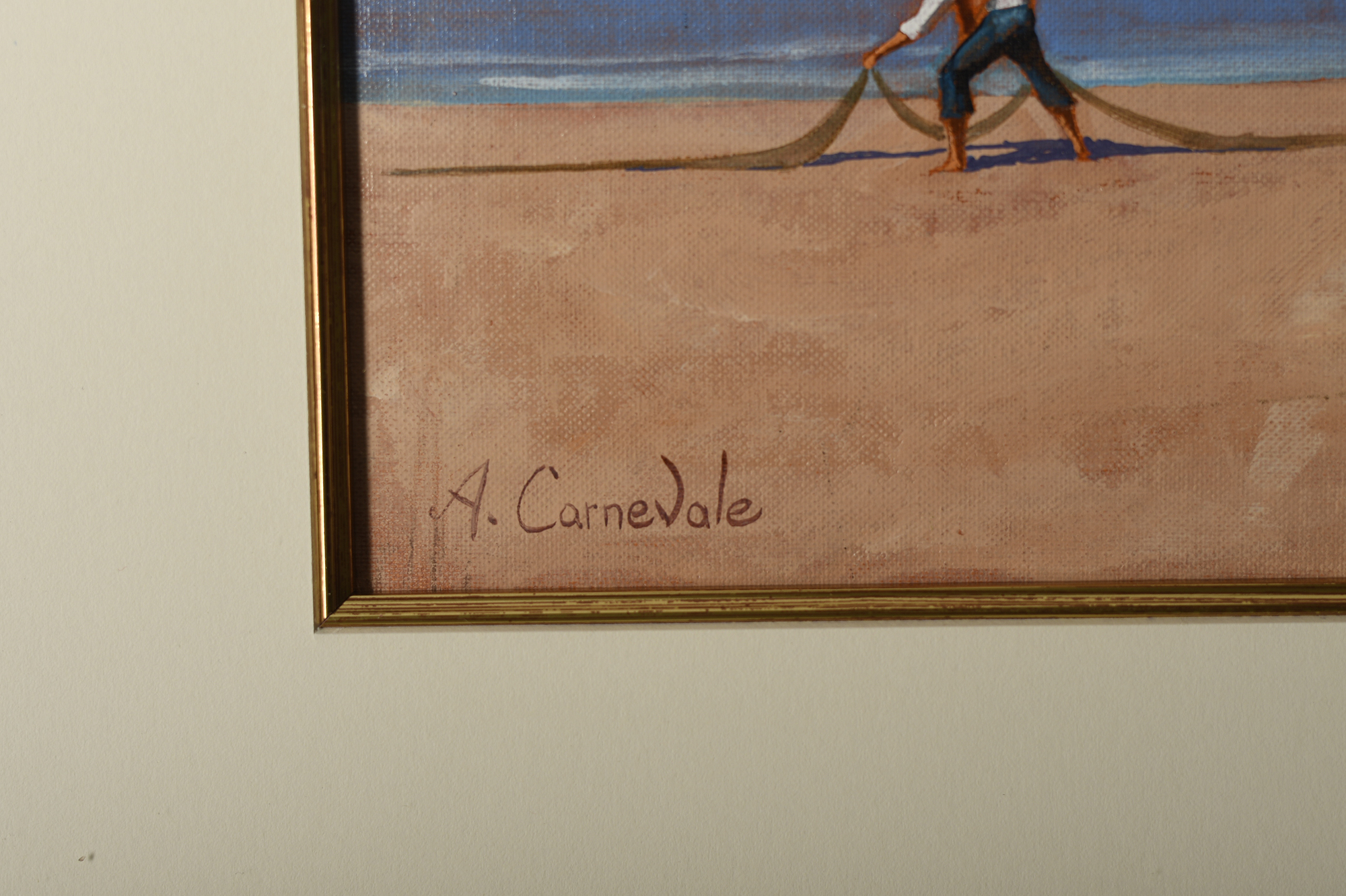 Framed Oil on Panel by Carnevale - Image 3 of 4