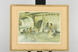 Signed Limited Edition by Sir William Russell Flint "Unwelcome Observers"