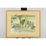Signed Limited Edition by Sir William Russell Flint "Unwelcome Observers"
