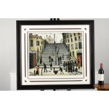 "Steps at Wick" Limited Edition by L.S. Lowry.