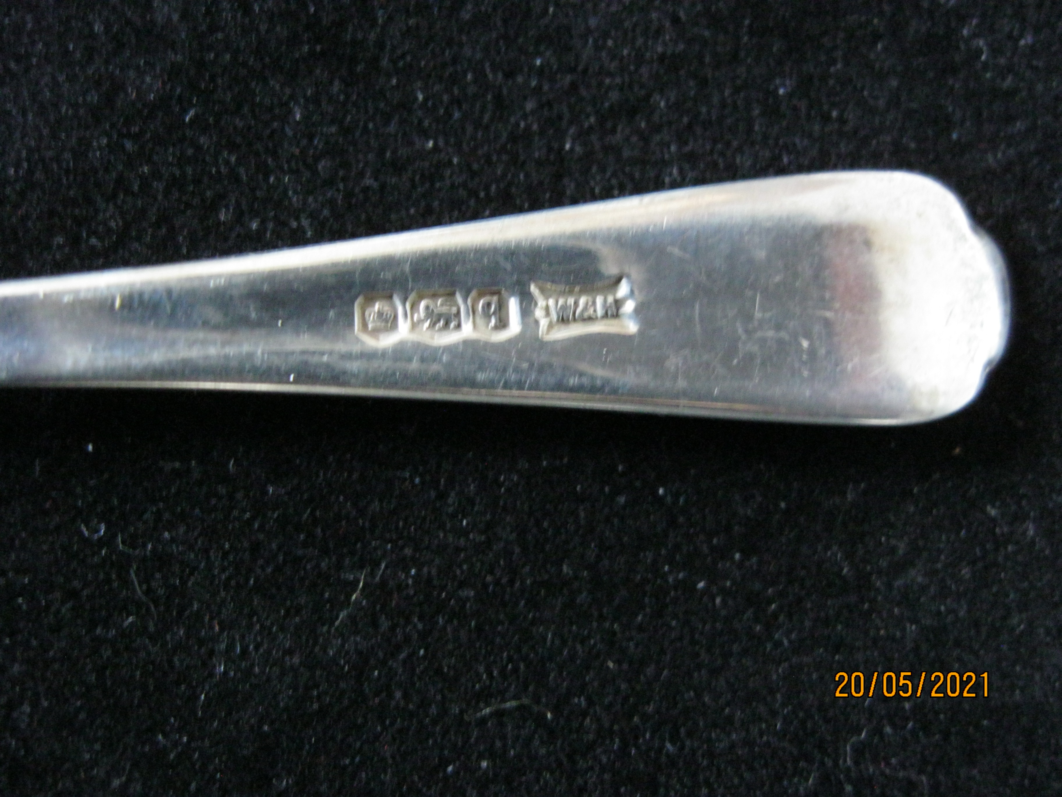 Vintage Case Set Six Silver Golf Pattern Tea Spoons 1933 - Image 5 of 7