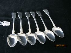 Set Of Six Georgian Sterling Silver Teaspoons 1812 Exeter